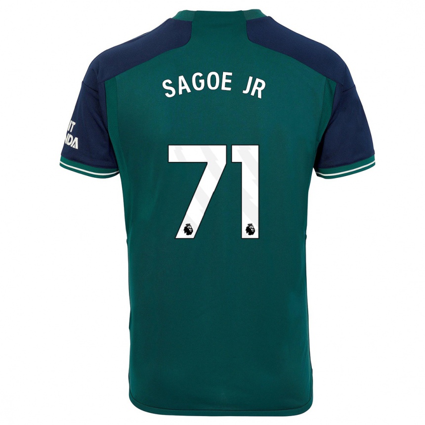 Hombre Fútbol Camiseta Charles Sagoe Jr #71 Verde Equipación Tercera 2023/24 Perú