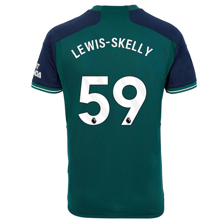 Hombre Fútbol Camiseta Myles Lewis-Skelly #59 Verde Equipación Tercera 2023/24 Perú