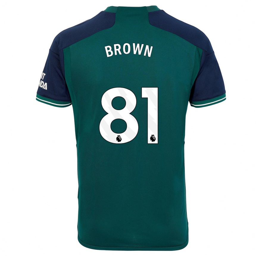 Hombre Fútbol Camiseta Luis Brown #81 Verde Equipación Tercera 2023/24 Perú