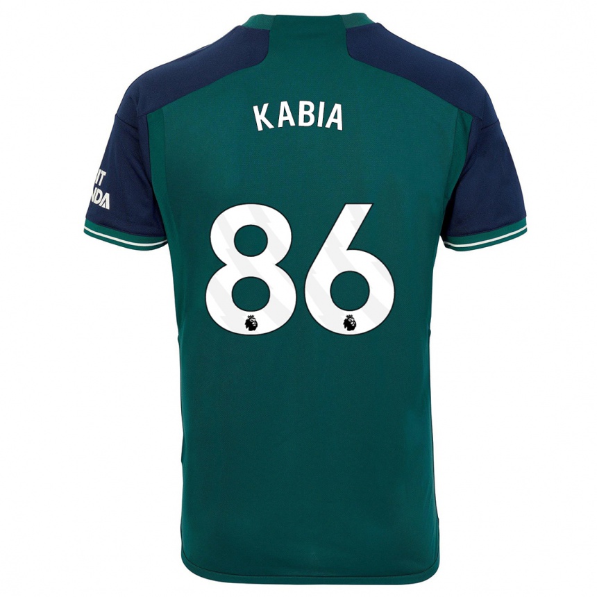 Hombre Fútbol Camiseta Ismeal Kabia #86 Verde Equipación Tercera 2023/24 Perú