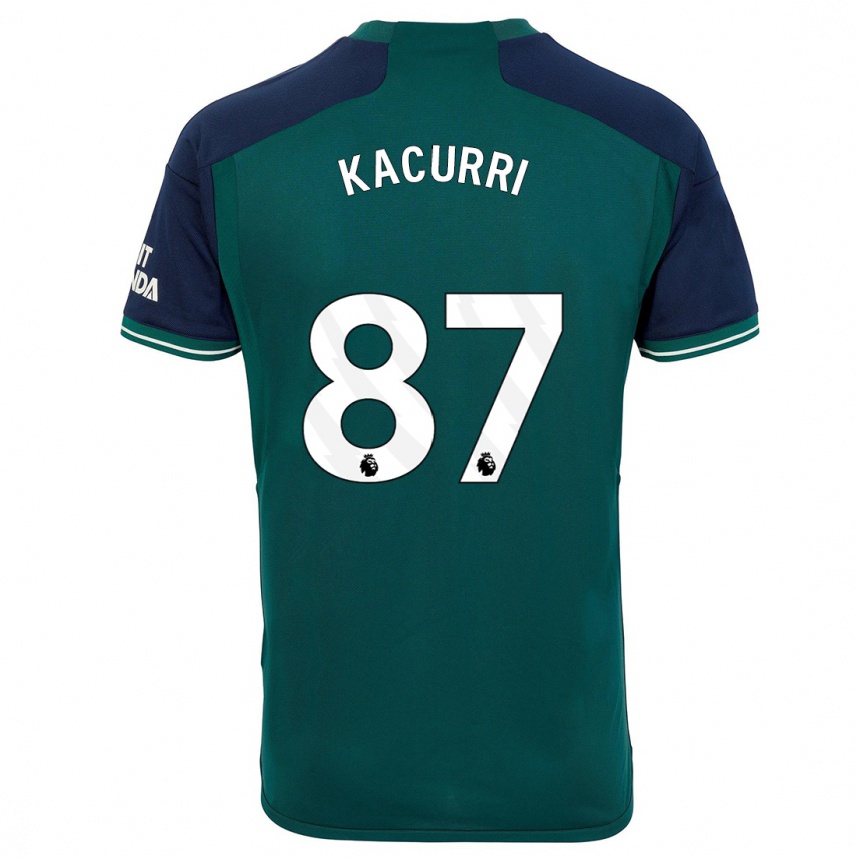 Hombre Fútbol Camiseta Maldini Kacurri #87 Verde Equipación Tercera 2023/24 Perú