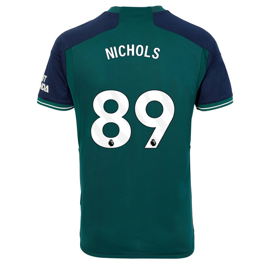 Hombre Fútbol Camiseta Josh Nichols #89 Verde Equipación Tercera 2023/24 Perú