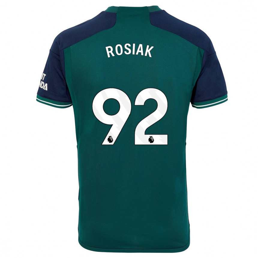 Hombre Fútbol Camiseta Michal Rosiak #92 Verde Equipación Tercera 2023/24 Perú