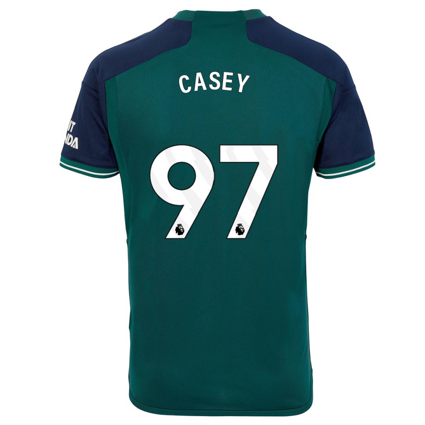 Hombre Fútbol Camiseta Dan Casey #97 Verde Equipación Tercera 2023/24 Perú