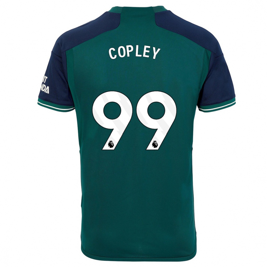 Hombre Fútbol Camiseta Louie Copley #99 Verde Equipación Tercera 2023/24 Perú