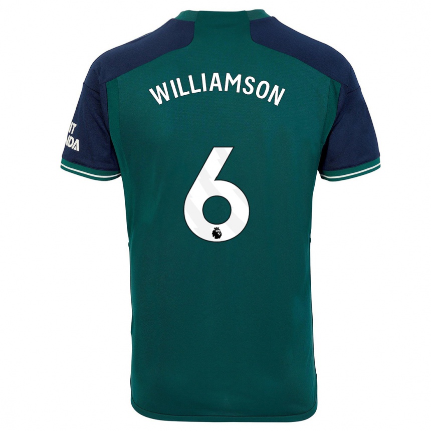 Hombre Fútbol Camiseta Leah Williamson #6 Verde Equipación Tercera 2023/24 Perú