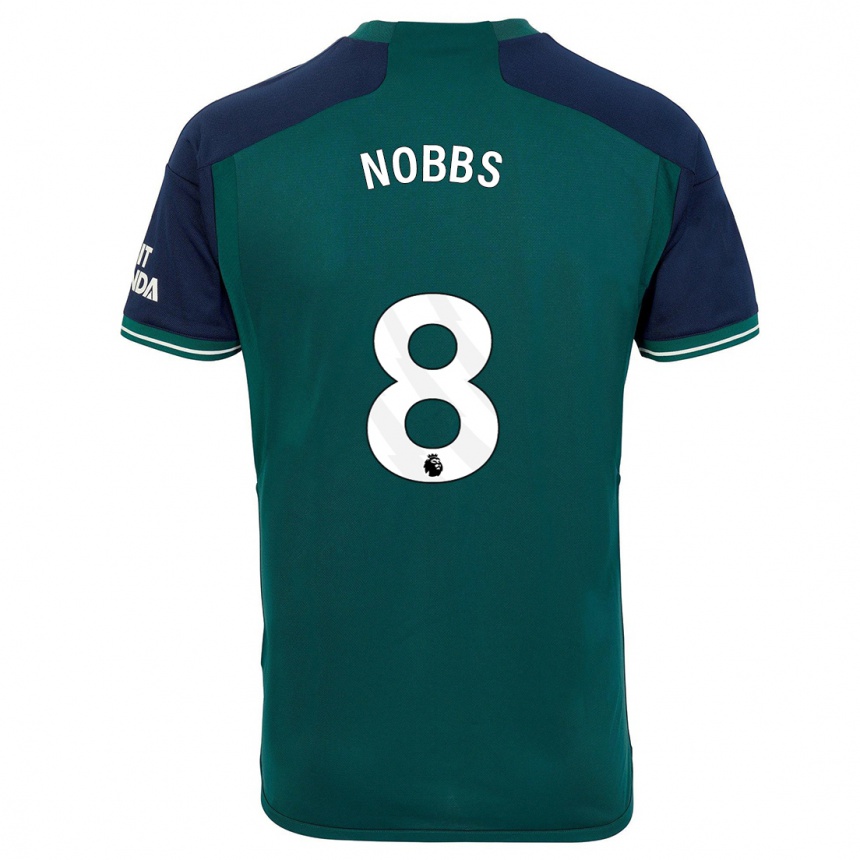 Hombre Fútbol Camiseta Nobbs #8 Verde Equipación Tercera 2023/24 Perú