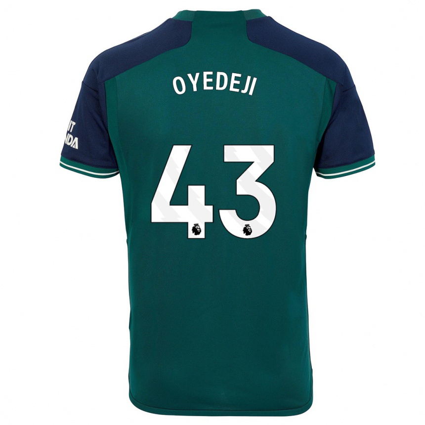 Hombre Fútbol Camiseta Nathan Butler Oyedeji #43 Verde Equipación Tercera 2023/24 Perú