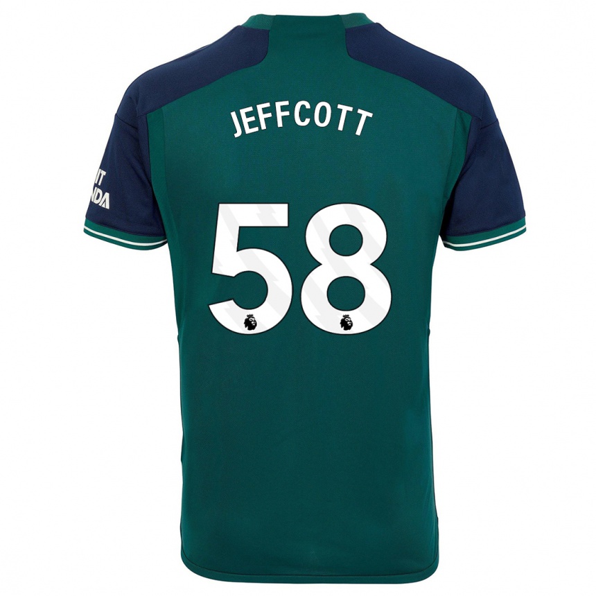 Hombre Fútbol Camiseta Henry Jeffcott #58 Verde Equipación Tercera 2023/24 Perú