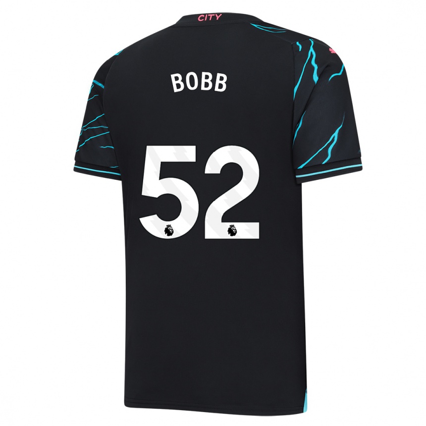 Hombre Fútbol Camiseta Oscar Bobb #52 Azul Oscuro Equipación Tercera 2023/24 Perú