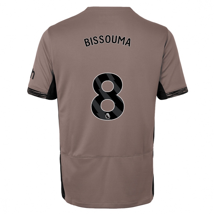 Hombre Fútbol Camiseta Yves Bissouma #8 Beige Obscuro Equipación Tercera 2023/24 Perú