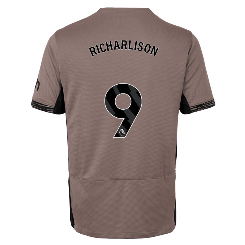 Hombre Fútbol Camiseta Richarlison #9 Beige Obscuro Equipación Tercera 2023/24 Perú