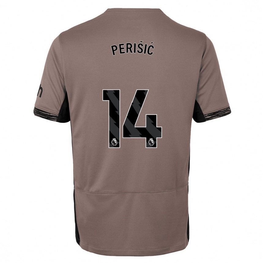 Hombre Fútbol Camiseta Ivan Perisic #14 Beige Obscuro Equipación Tercera 2023/24 Perú