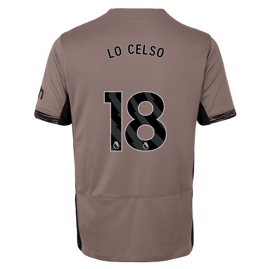 Hombre Fútbol Camiseta Giovani Lo Celso #18 Beige Obscuro Equipación Tercera 2023/24 Perú