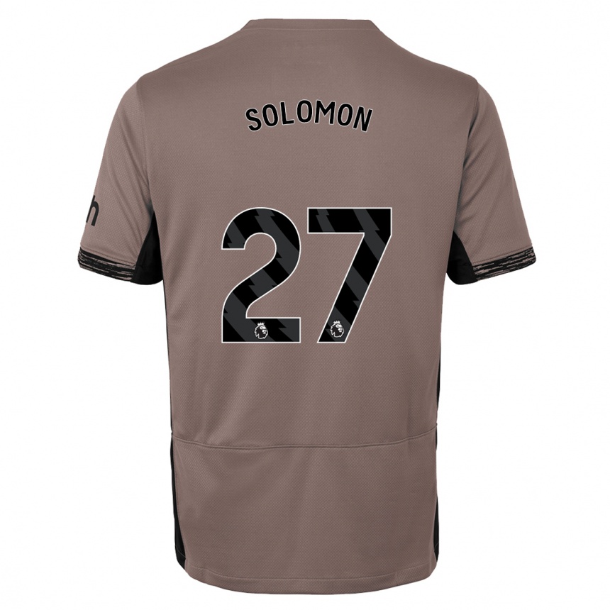 Hombre Fútbol Camiseta Manor Solomon #27 Beige Obscuro Equipación Tercera 2023/24 Perú