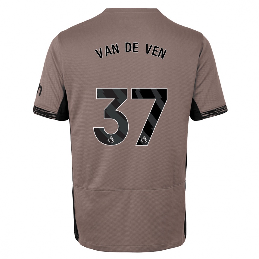 Hombre Fútbol Camiseta Micky Van De Ven #37 Beige Obscuro Equipación Tercera 2023/24 Perú