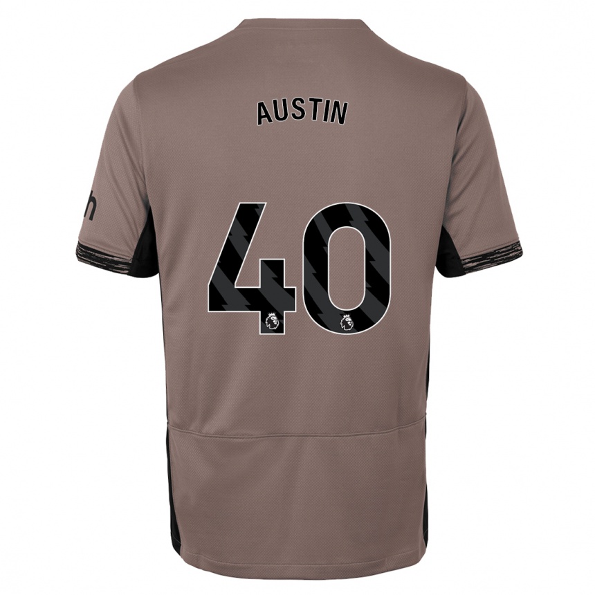 Hombre Fútbol Camiseta Brandon Austin #40 Beige Obscuro Equipación Tercera 2023/24 Perú