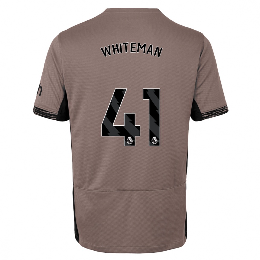 Hombre Fútbol Camiseta Alfie Whiteman #41 Beige Obscuro Equipación Tercera 2023/24 Perú