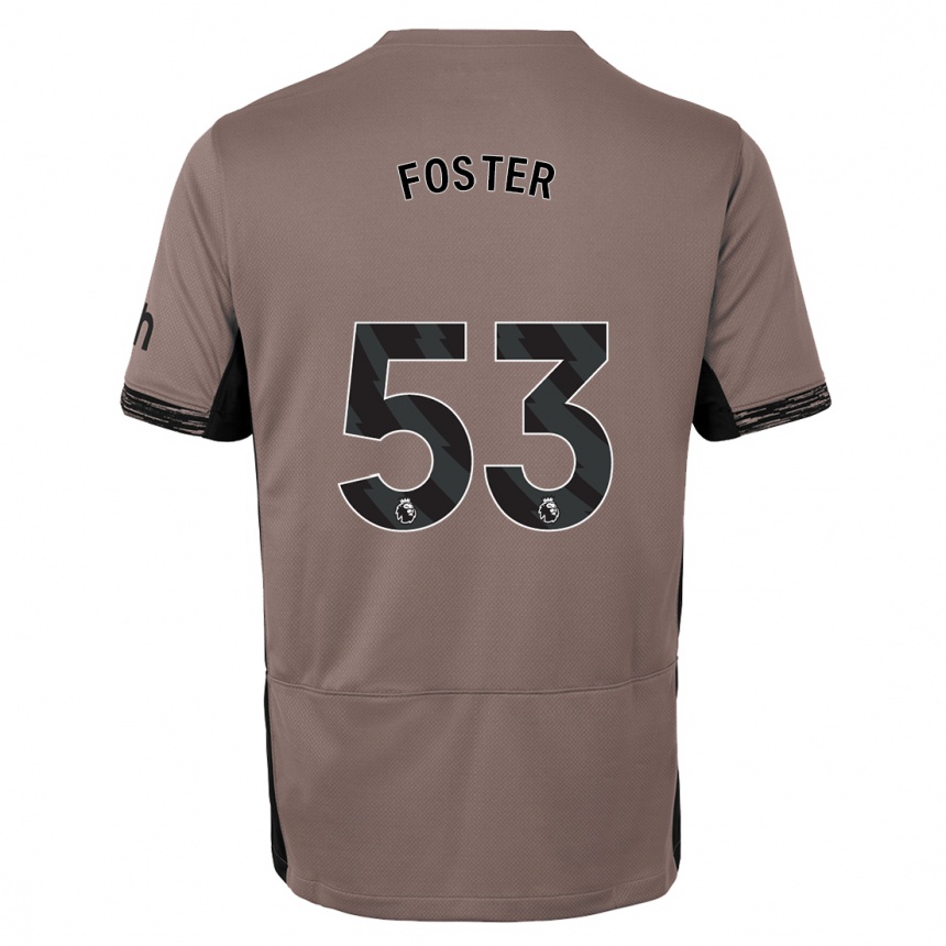 Hombre Fútbol Camiseta Brooklyn Lyons Foster #53 Beige Obscuro Equipación Tercera 2023/24 Perú