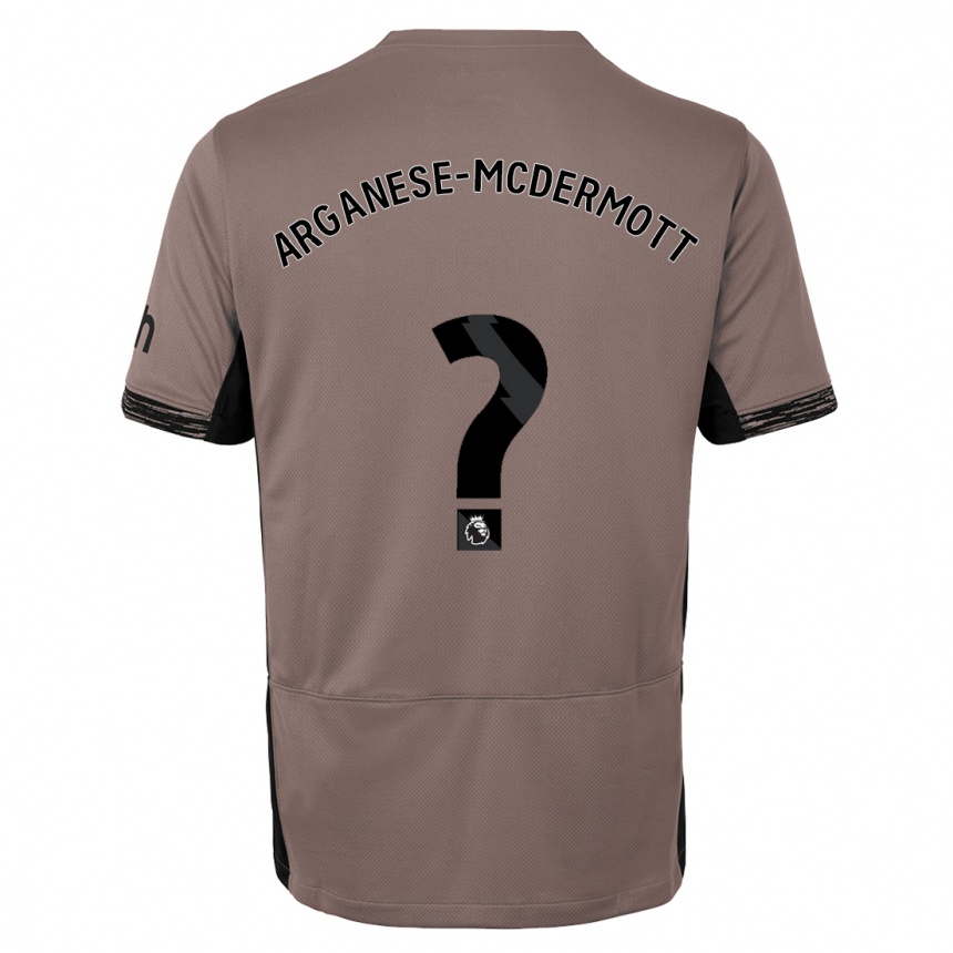 Hombre Fútbol Camiseta Pele Arganese-Mcdermott #0 Beige Obscuro Equipación Tercera 2023/24 Perú