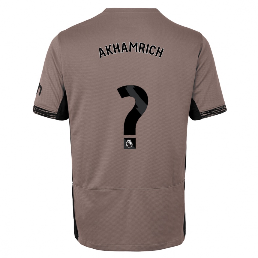 Hombre Fútbol Camiseta Yusuf Akhamrich #0 Beige Obscuro Equipación Tercera 2023/24 Perú