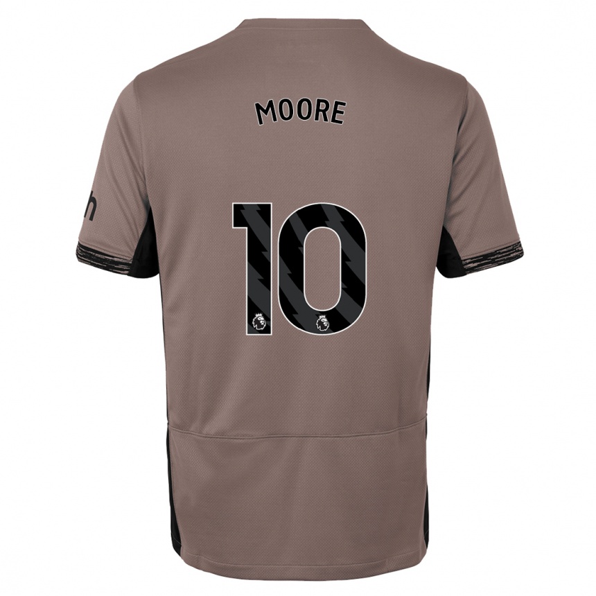 Hombre Fútbol Camiseta Mikey Moore #10 Beige Obscuro Equipación Tercera 2023/24 Perú