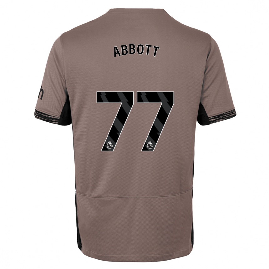 Hombre Fútbol Camiseta George Abbott #77 Beige Obscuro Equipación Tercera 2023/24 Perú