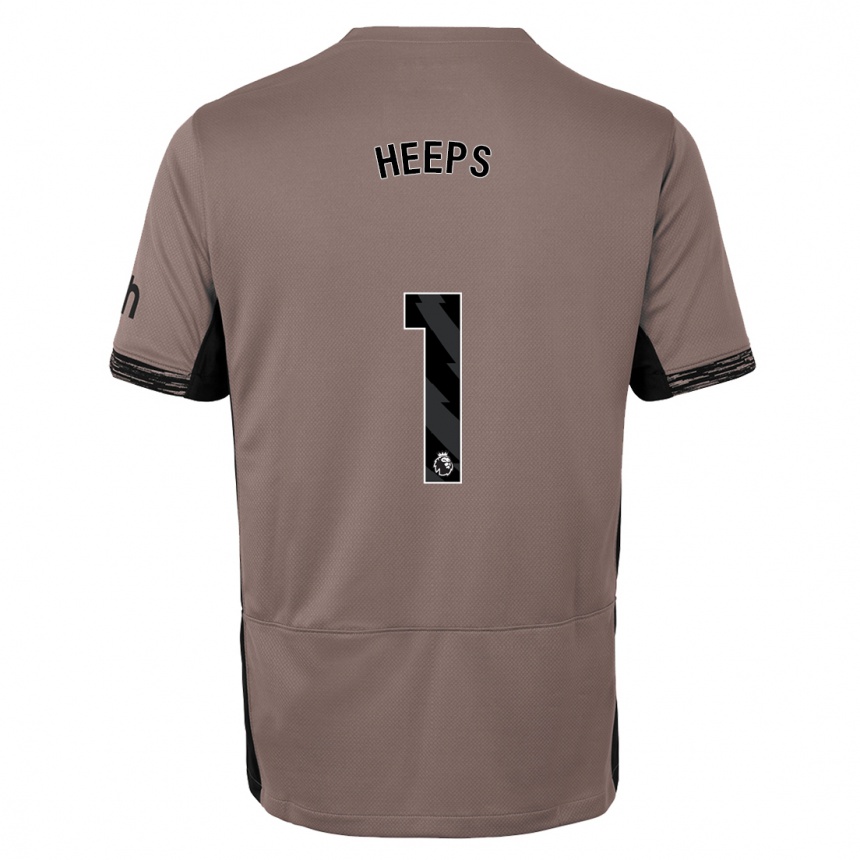 Hombre Fútbol Camiseta Eleanor Heeps #1 Beige Obscuro Equipación Tercera 2023/24 Perú