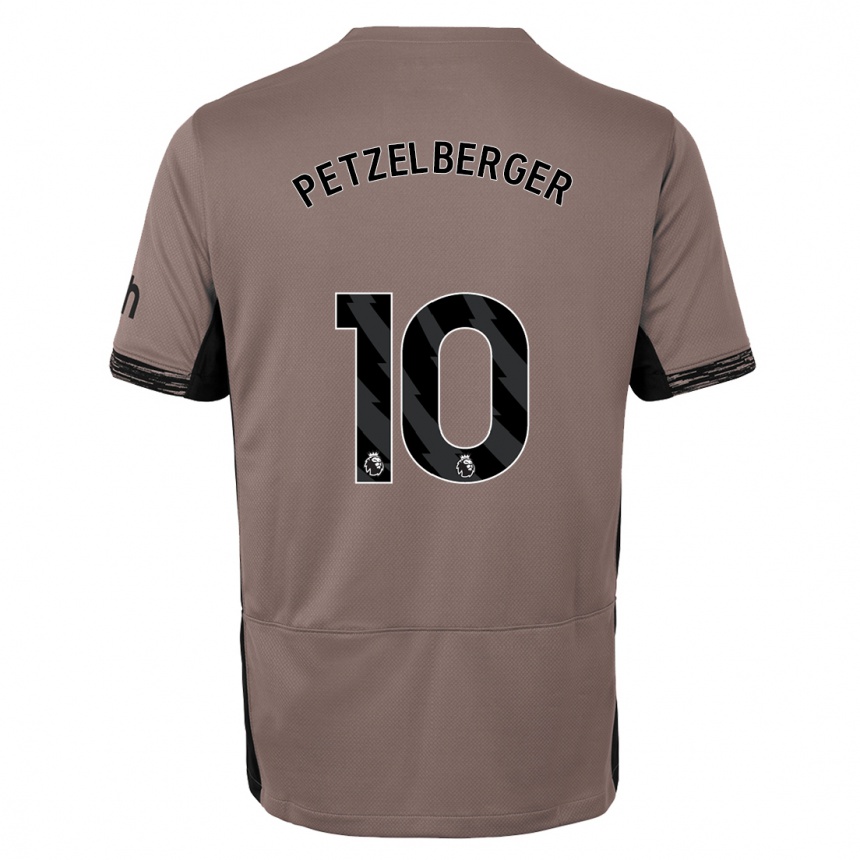 Hombre Fútbol Camiseta Ramona Petzelberger #10 Beige Obscuro Equipación Tercera 2023/24 Perú