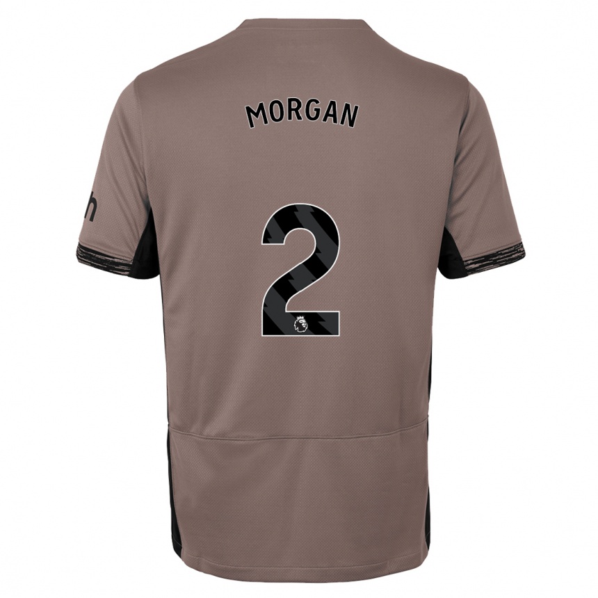 Hombre Fútbol Camiseta Esther Morgan #2 Beige Obscuro Equipación Tercera 2023/24 Perú