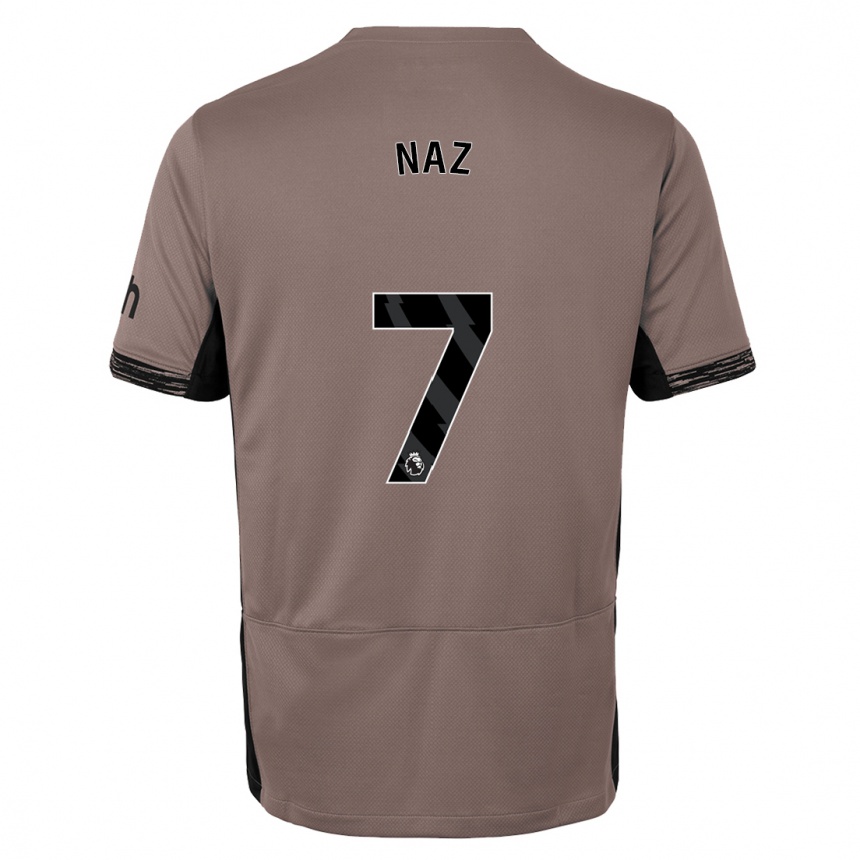 Hombre Fútbol Camiseta Jessica Naz #7 Beige Obscuro Equipación Tercera 2023/24 Perú