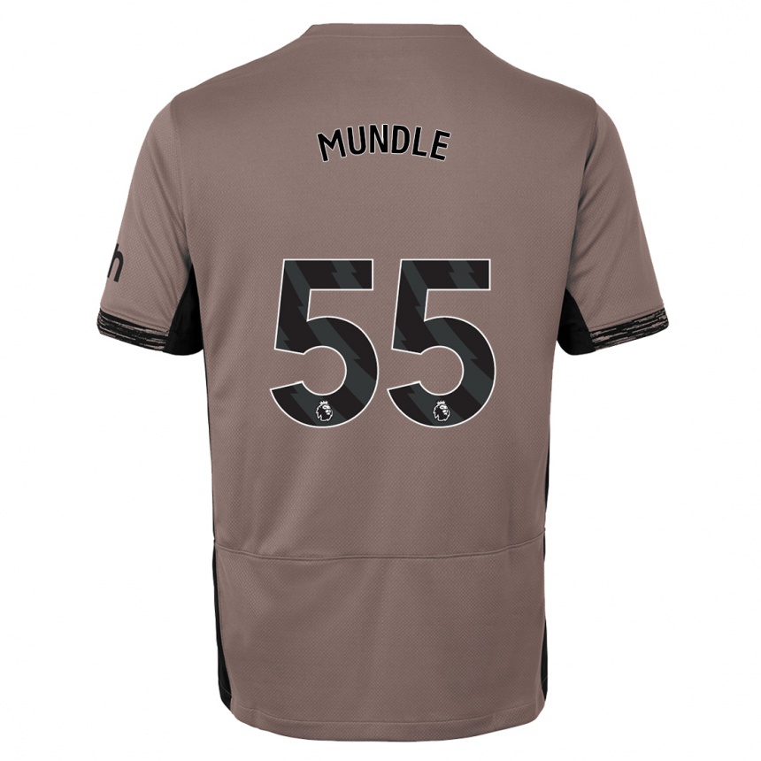 Hombre Fútbol Camiseta Romaine Mundle #55 Beige Obscuro Equipación Tercera 2023/24 Perú