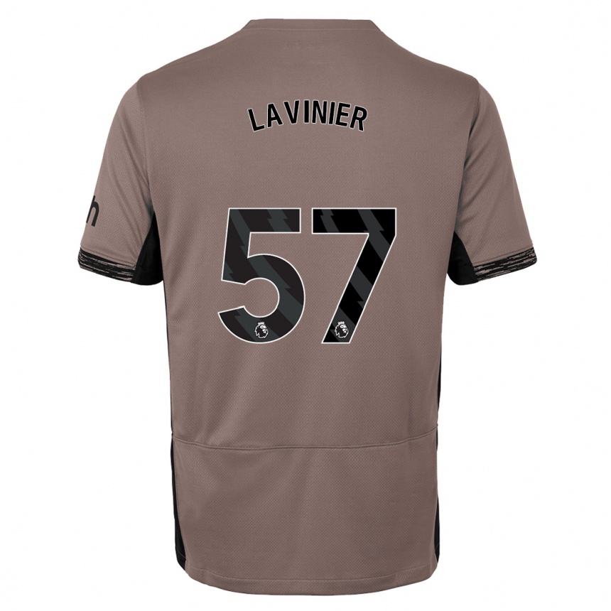 Hombre Fútbol Camiseta Marcel Lavinier #57 Beige Obscuro Equipación Tercera 2023/24 Perú