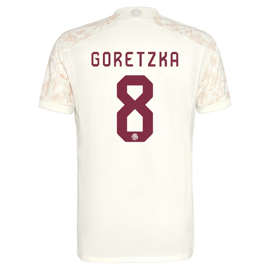 Hombre Fútbol Camiseta Leon Goretzka #8 Blanquecino Equipación Tercera 2023/24 Perú