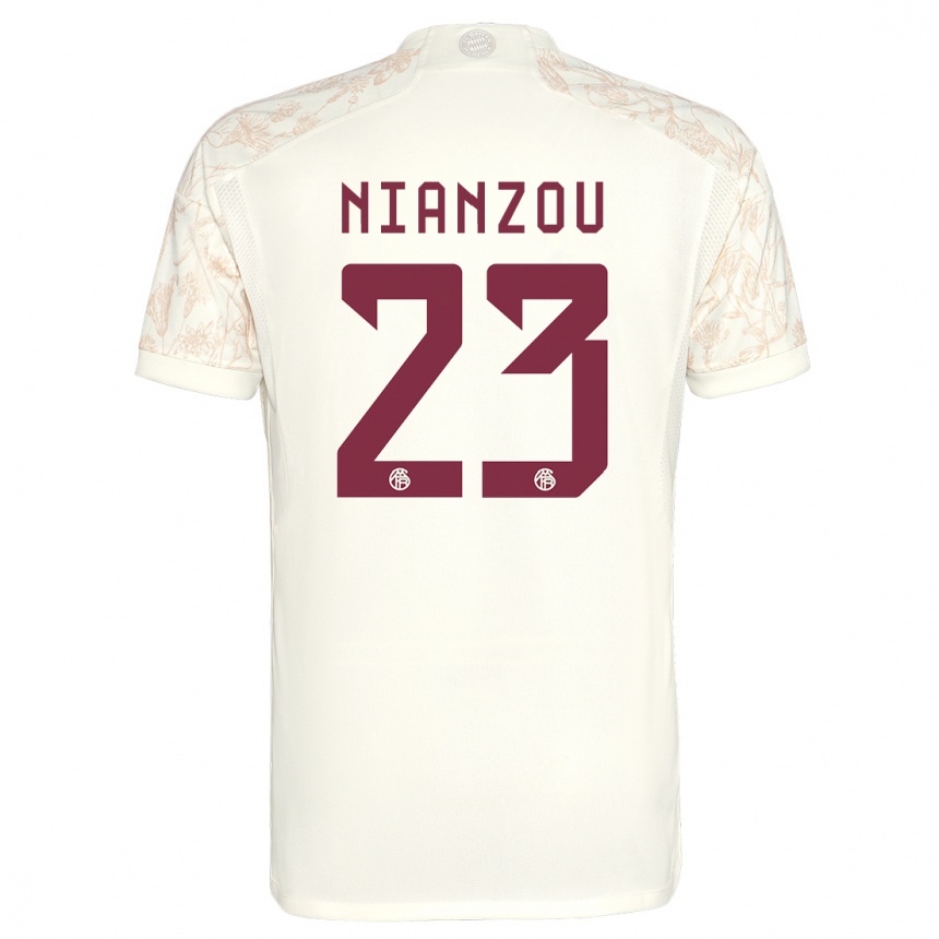 Hombre Fútbol Camiseta Tanguy Nianzou #23 Blanquecino Equipación Tercera 2023/24 Perú