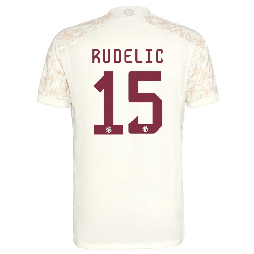 Hombre Fútbol Camiseta Ivana Rudelic #15 Blanquecino Equipación Tercera 2023/24 Perú