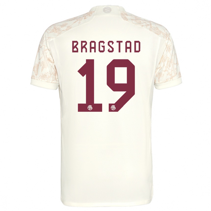 Hombre Fútbol Camiseta Emilie Bragstad #19 Blanquecino Equipación Tercera 2023/24 Perú