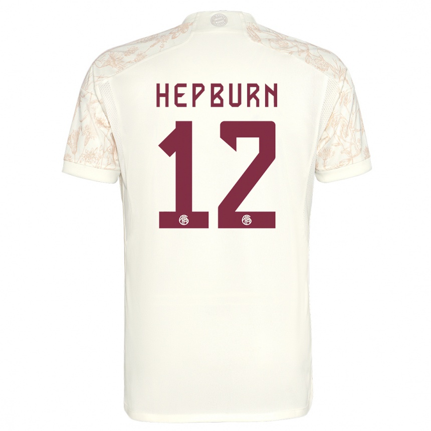 Hombre Fútbol Camiseta Barry Hepburn #12 Blanquecino Equipación Tercera 2023/24 Perú