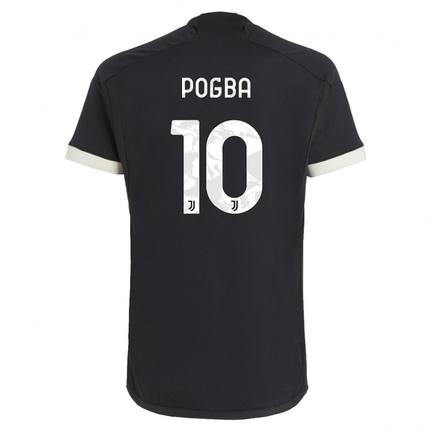 Hombre Fútbol Camiseta Paul Pogba #10 Negro Equipación Tercera 2023/24 Perú