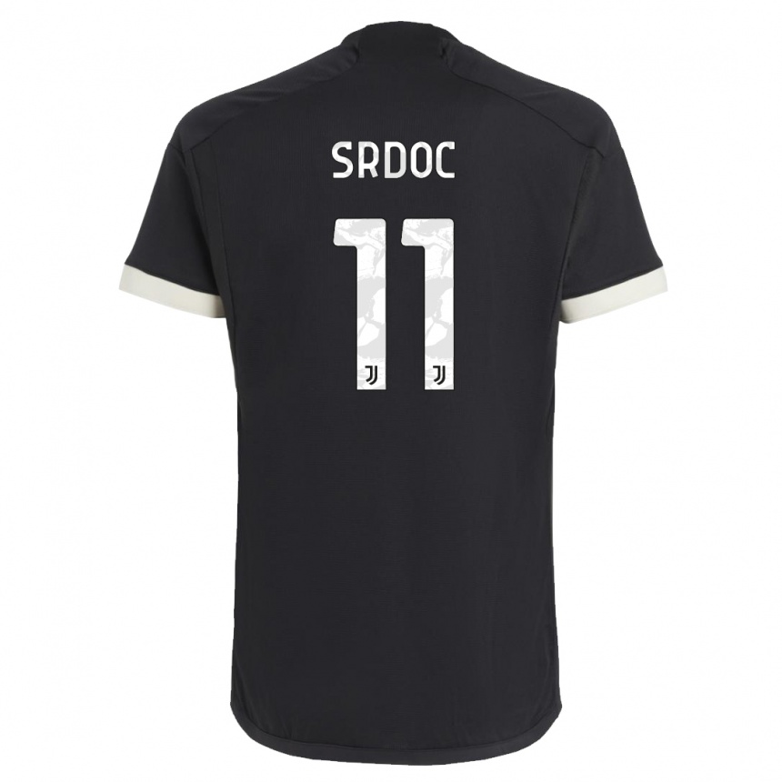 Hombre Fútbol Camiseta Ivano Srdoc #11 Negro Equipación Tercera 2023/24 Perú