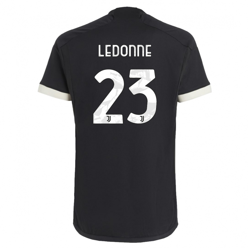 Hombre Fútbol Camiseta Nicolo Ledonne #23 Negro Equipación Tercera 2023/24 Perú