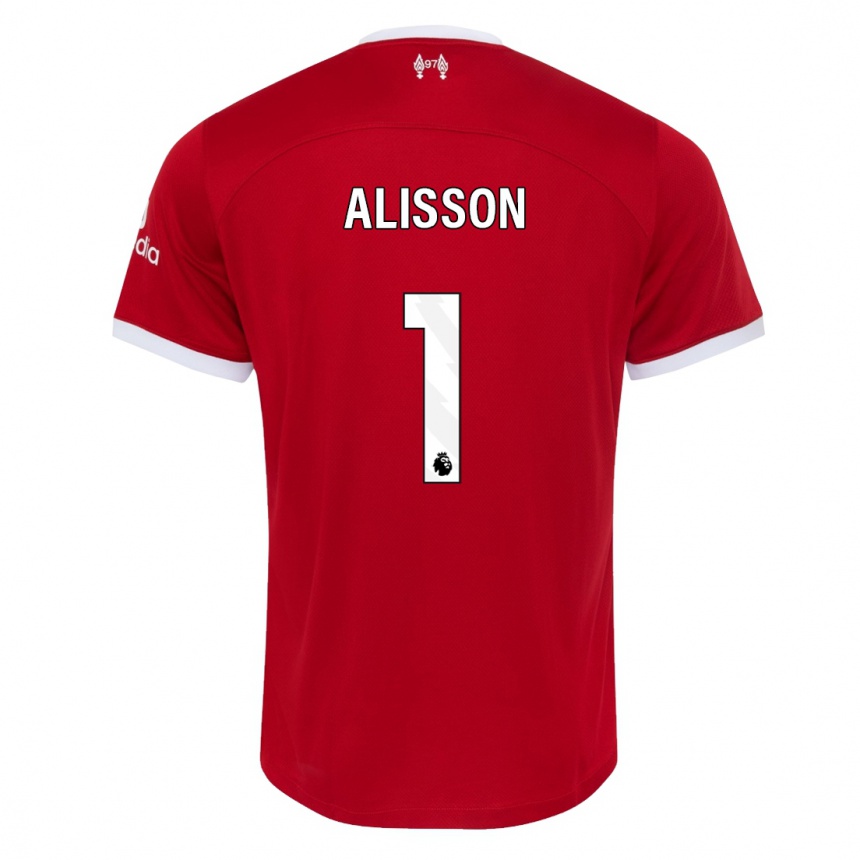 Mujer Fútbol Camiseta Alisson #1 Rojo 1ª Equipación 2023/24 Perú