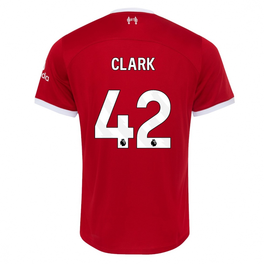 Mujer Fútbol Camiseta Bobby Clark #42 Rojo 1ª Equipación 2023/24 Perú