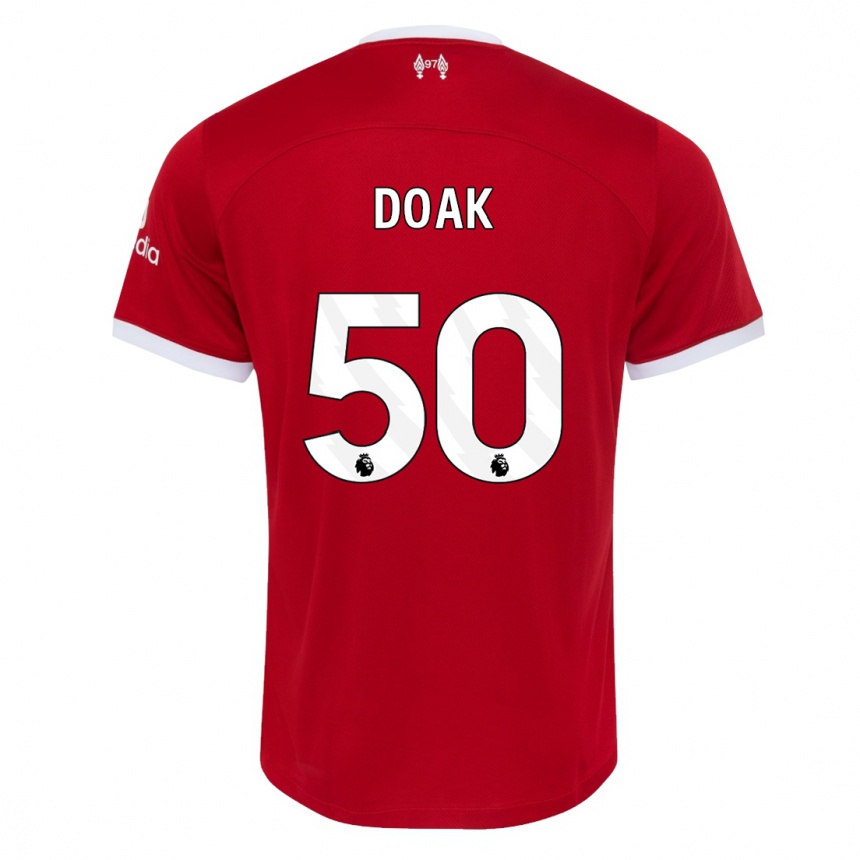 Mujer Fútbol Camiseta Ben Doak #50 Rojo 1ª Equipación 2023/24 Perú