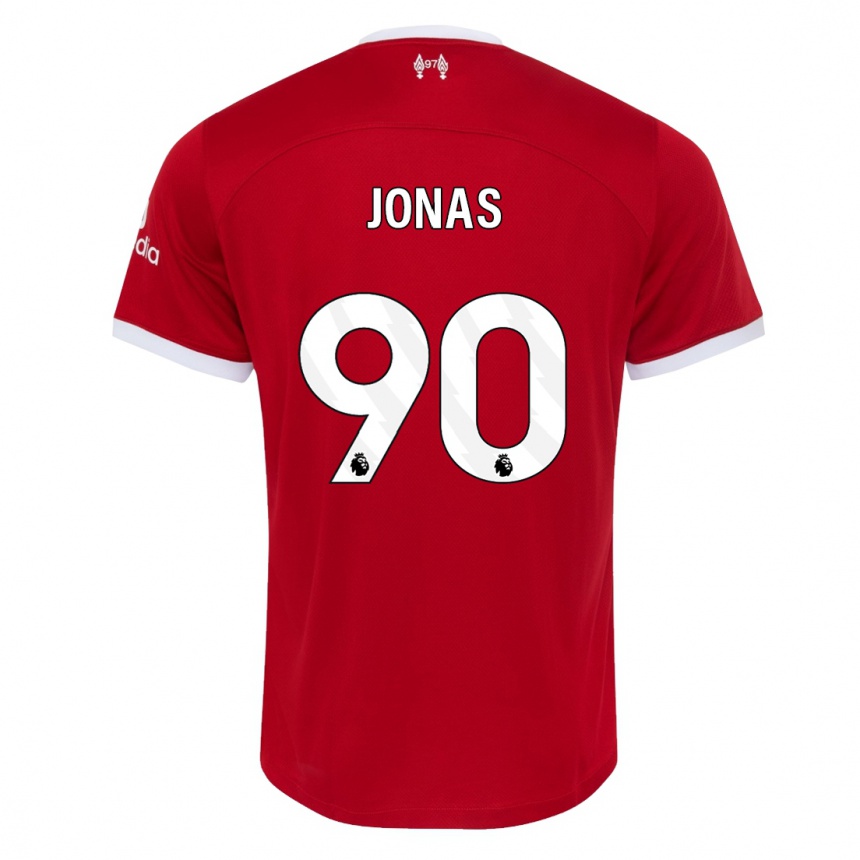 Mujer Fútbol Camiseta Lee Jonas #90 Rojo 1ª Equipación 2023/24 Perú