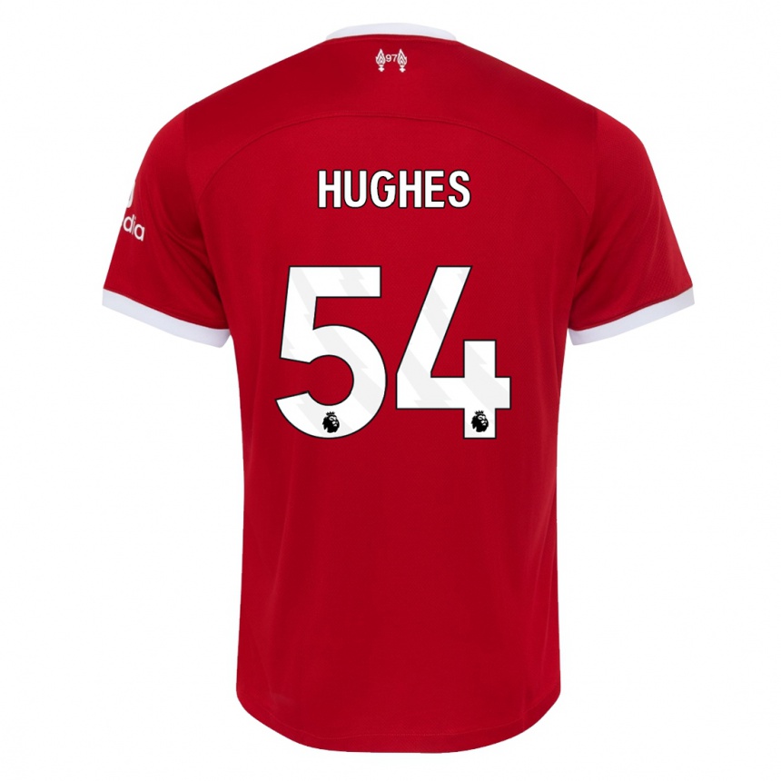 Mujer Fútbol Camiseta Liam Hughes #54 Rojo 1ª Equipación 2023/24 Perú