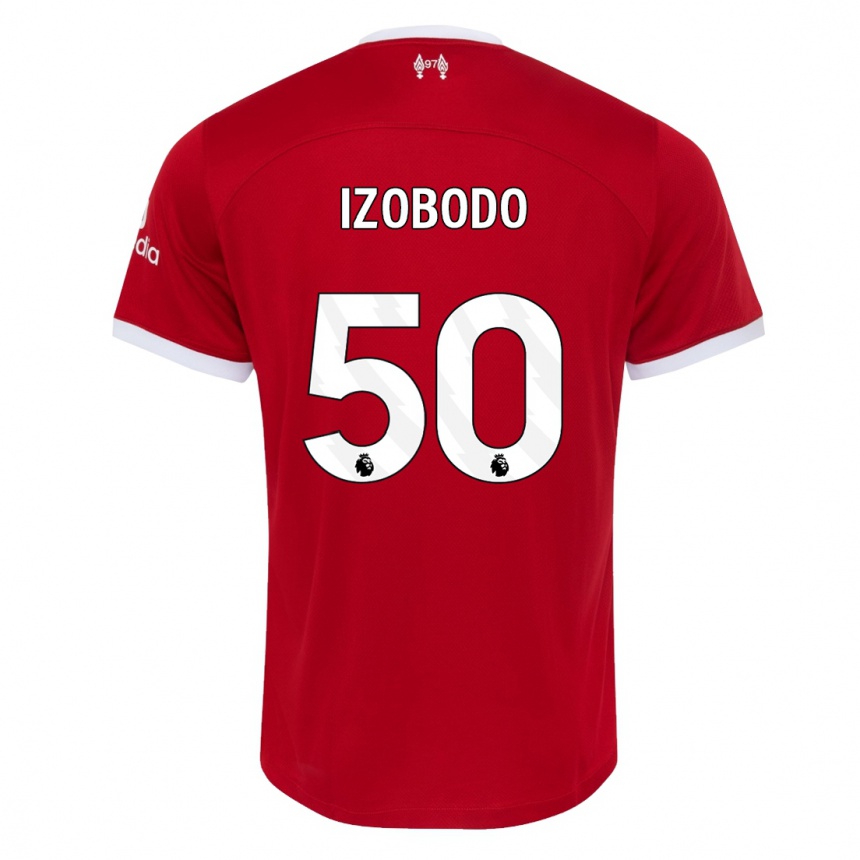 Mujer Fútbol Camiseta Elijah Izobodo John #50 Rojo 1ª Equipación 2023/24 Perú