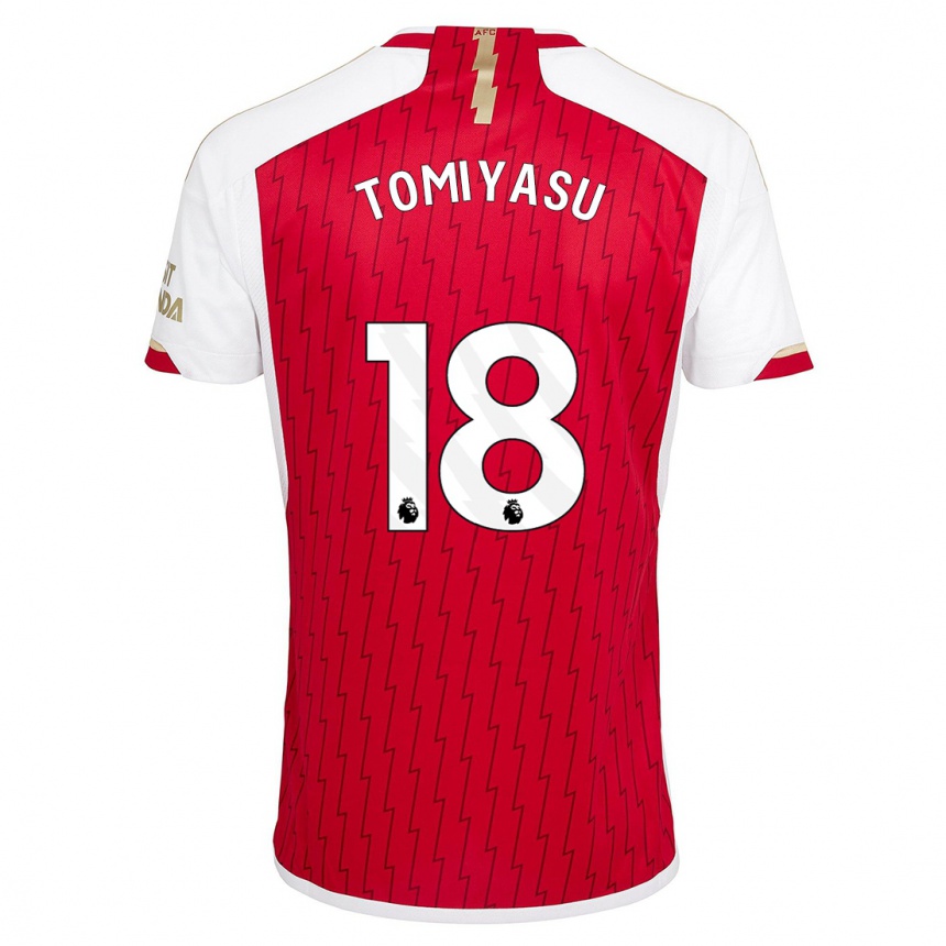 Mujer Fútbol Camiseta Takehiro Tomiyasu #18 Rojo 1ª Equipación 2023/24 Perú