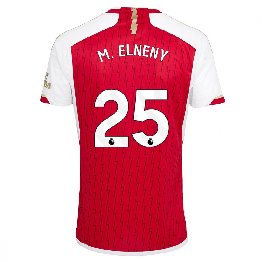 Mujer Fútbol Camiseta Mohamed Elneny #25 Rojo 1ª Equipación 2023/24 Perú