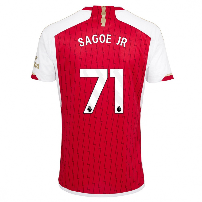 Mujer Fútbol Camiseta Charles Sagoe Jr #71 Rojo 1ª Equipación 2023/24 Perú